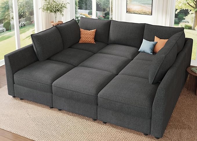 HONBAY Modular Sectional Sleeper Sofa