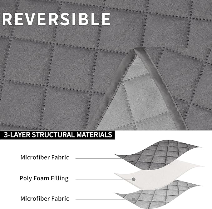 Easy-Going Oversized Loveseat Recliner Cover, Reversible Couch Cover