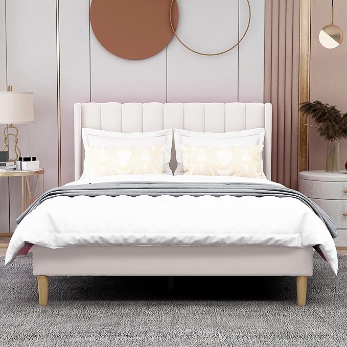 AGARTT Upholstered Platform Bed Frame Full Size