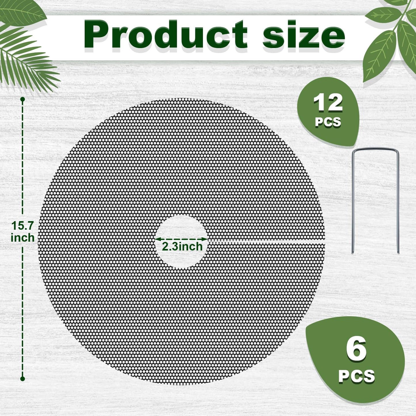 REDPOPO 6pcs Plant Pot Grids, 16 in Thickened Plastic Plant Pot Cover Cat Digging Stopper with Stakes, Plant Protector from Cats Indoor, Potted Guard Cover Easy to Cut Anti Digging for Dogs