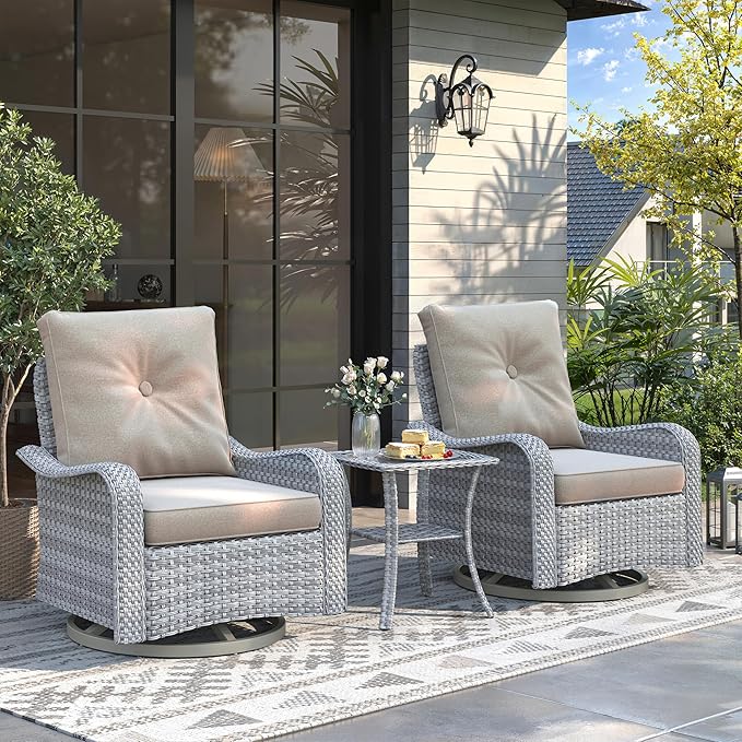 2-Seat Modern Patio Furniture Set