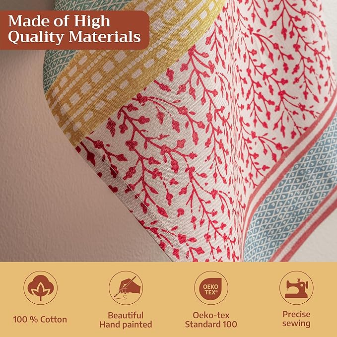 Maison d' Hermine Kitchen Towels Set of 3 100% Cotton 27.50" x 20" Reusable