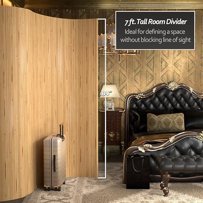 7 ft. Tall Reversible Bamboo Wave Screen