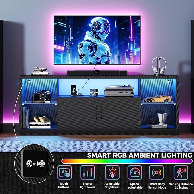 IRONCK TV Stand for TVs 80 inch
