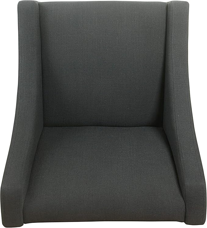 Homepop Home Decor | Upholstered Classic Swoop Arm Accent Chair | Accent Chairs