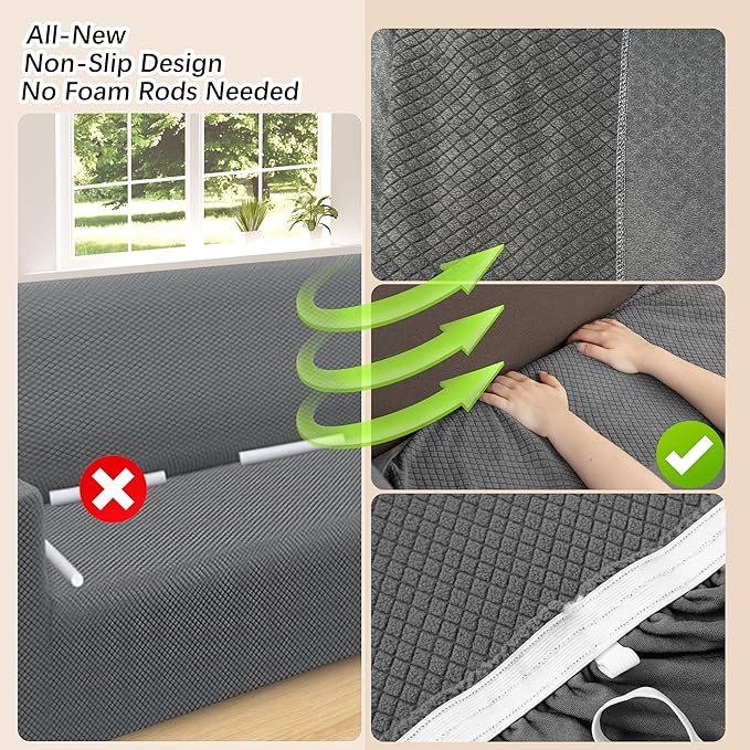 Arfntevss Stretch Sectional Couch Covers L Shaped Corner Sectional Sofa Cover