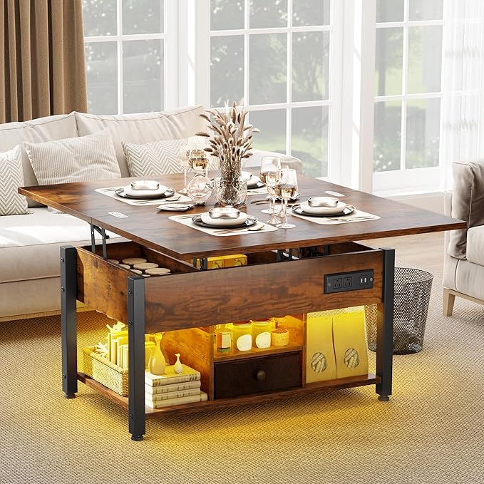 YITAHOME 4-in-1 Lift Top Coffee Table