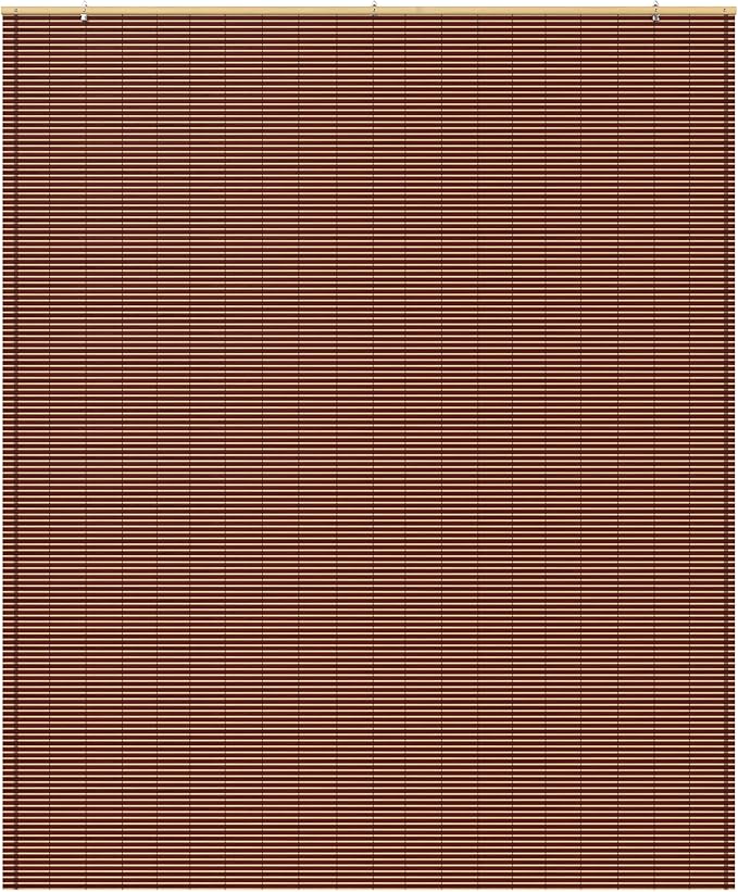 Red Lantern Bamboo Cordless Window Shade