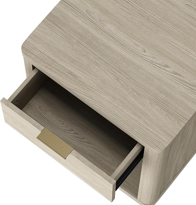 Eco-Friendly Nightstand in Natural Finish Made from Sustainable Wood