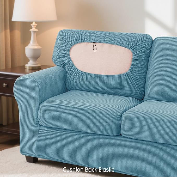 SUBRTEX 5 Pieces Stretch Sofa Slipcover Sets Couch Cover Sets Backrest Cushion