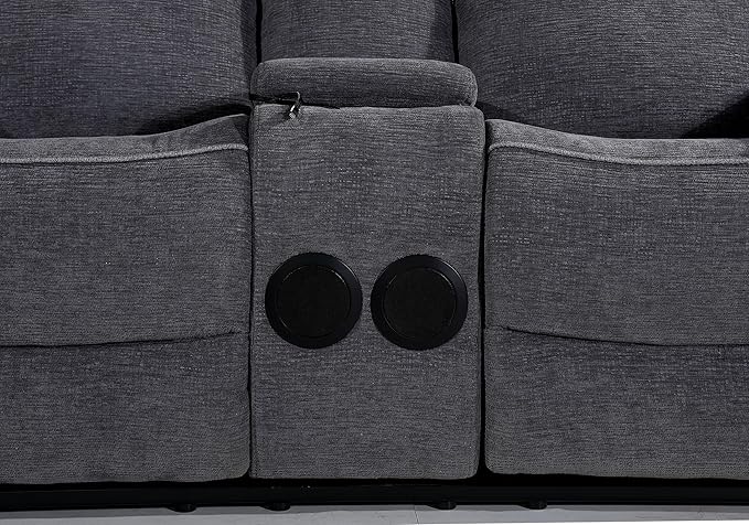 Betsy Furniture Soft Microfiber Manual Reclining Loveseat