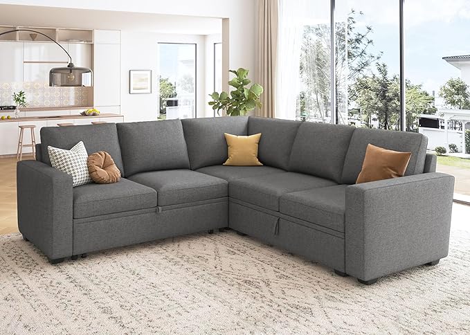 HONBAY Sectional Sleeper Sofa