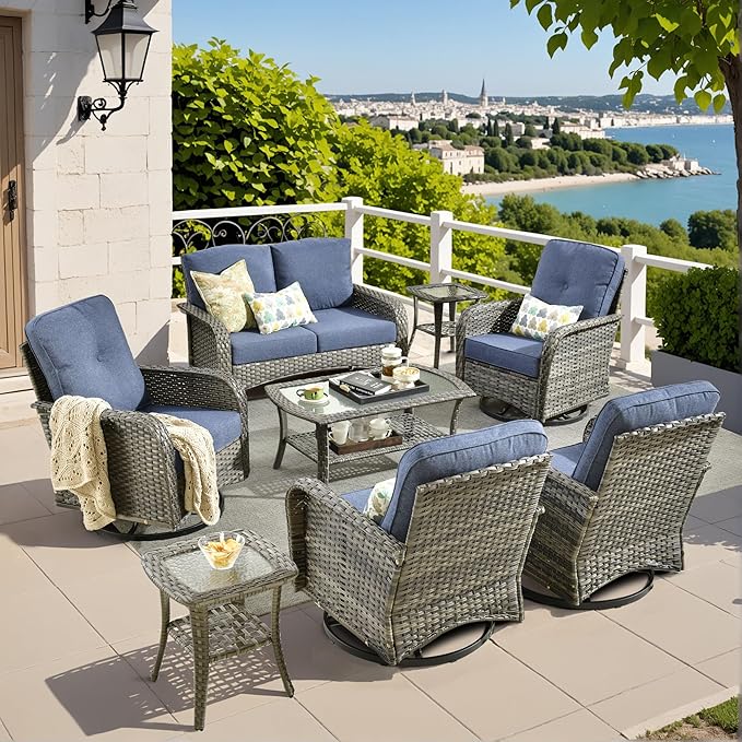 Weaxty 8 Pieces Outdoor Patio Furniture Sets