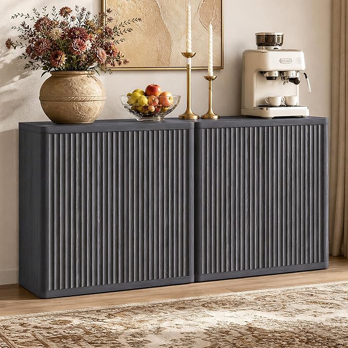SICOTAS Buffet Cabinet with Storage 69.2" Sideboard Accent Modern Credenza with