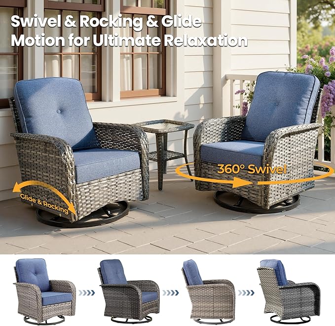 Weaxty Wicker Patio Furniture Set