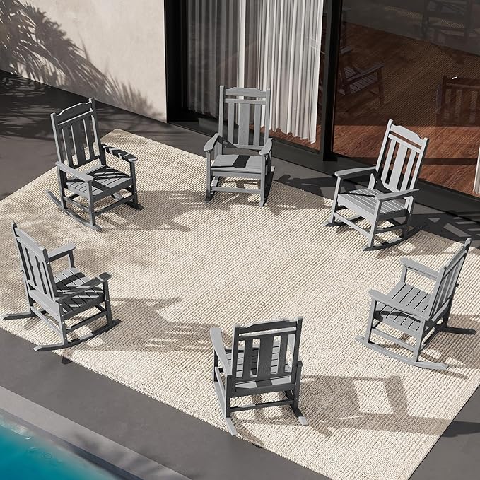 SERWALL HDPE Outdoor Rocking Chair