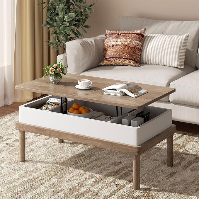 Shintenchi Coffee Table, Lift Top Coffee Table