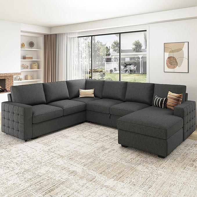 HONBAY Sectional Sleeper Sofa