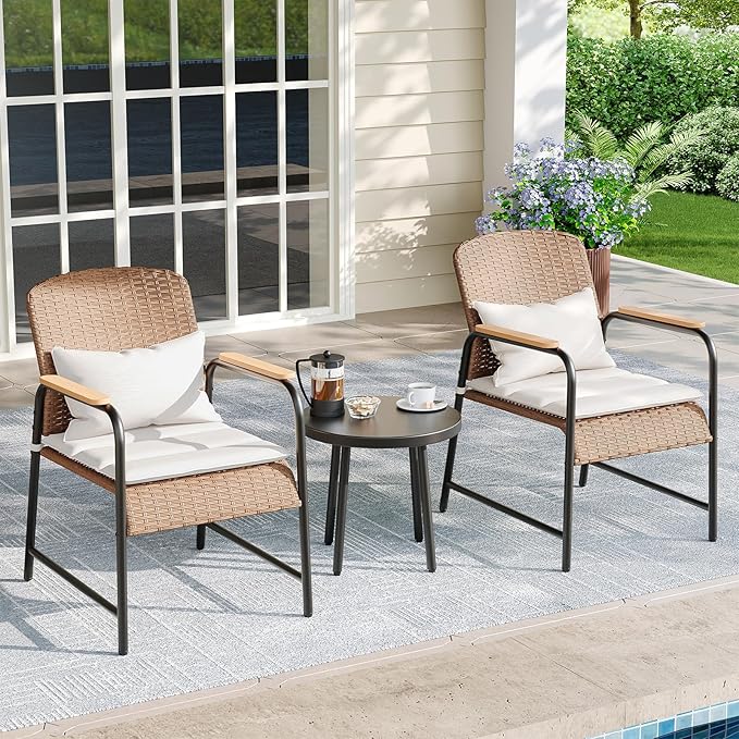 Jing's Villa 3-Piece Outdoor Bistro Set