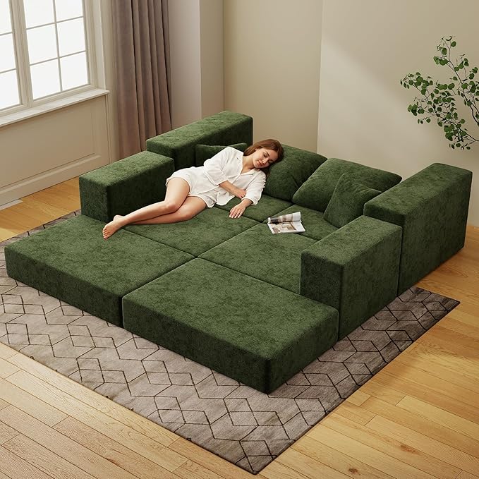 Cloud Modular Sectional Sofa, Comfy Boneless Couch