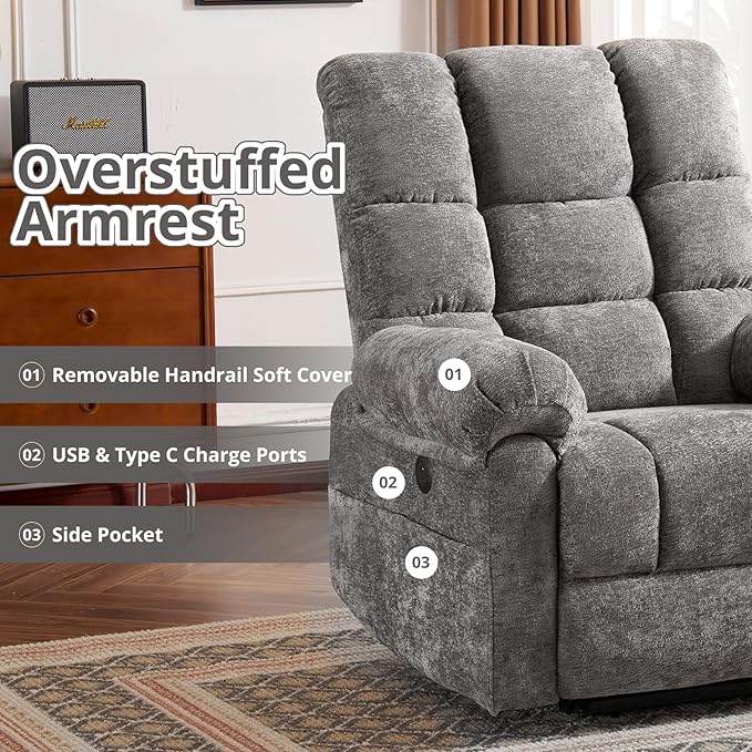 Oversized Power Lift Recliner Chair