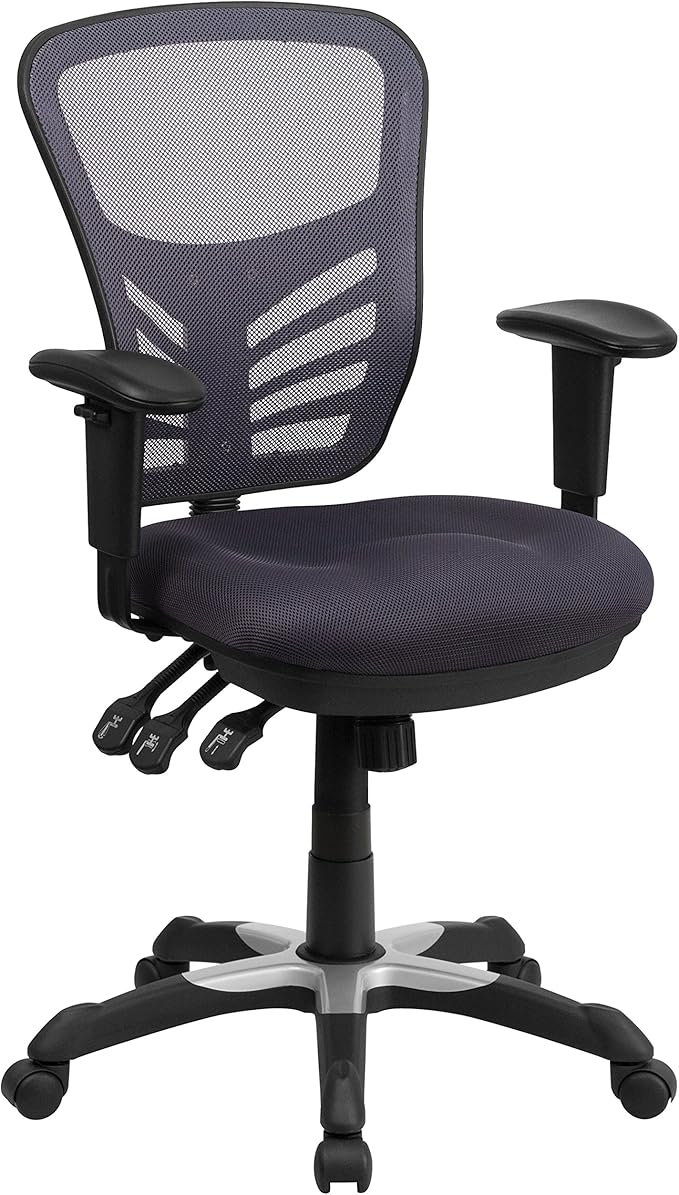 Flash Furniture Nicholas Mid-Back Swivel Office and Gaming Chair, Ergonomic