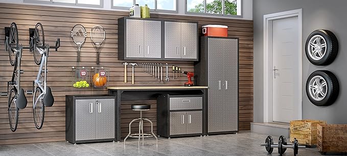 Manhattan Comfort Fortress Standing Cabinet Storage