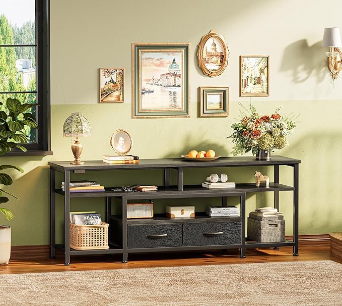 Huuger TV Stand for 55 60 Inch TV, Entertainment Center