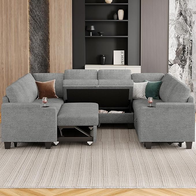 Belffin Sectional Sleeper Sofa