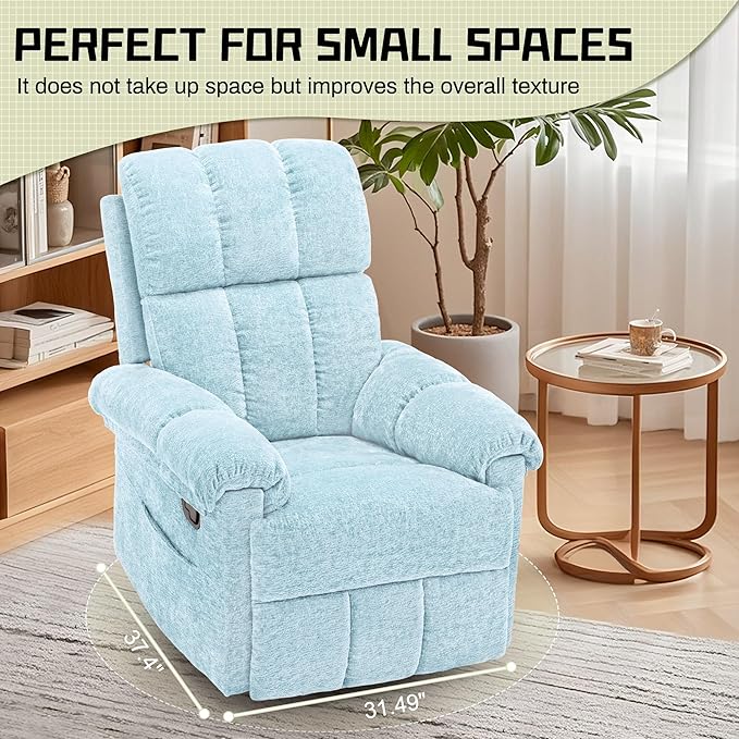 Korser Recliner Chair, Swivel Rocker Recliner Chair
