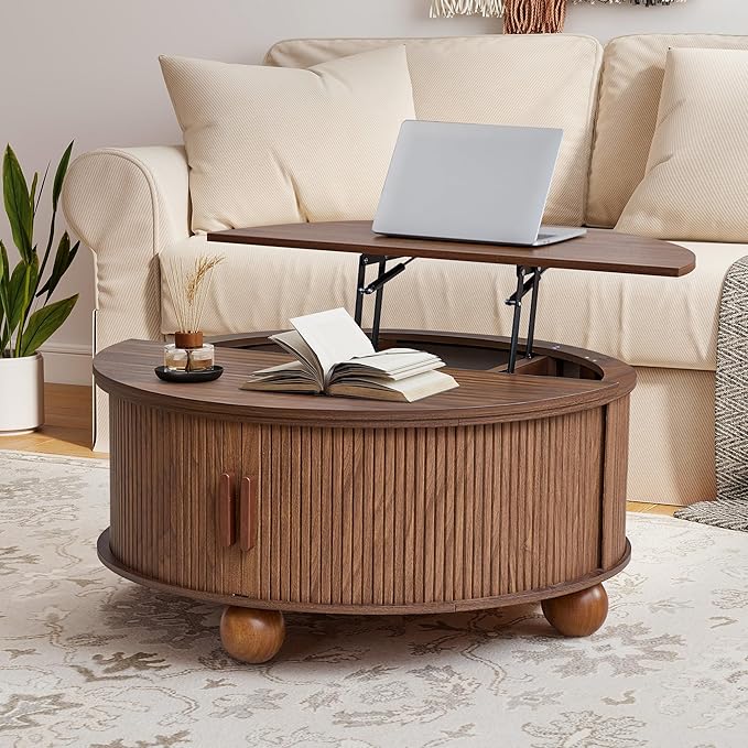 Round Lift Top Coffee Table