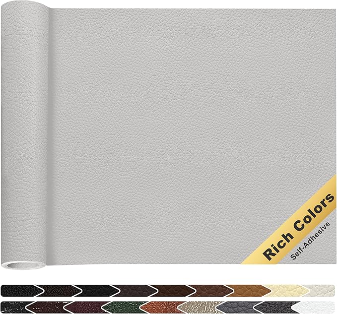 KING MOUNTAIN Leather Repair Patch, 16 x 60 Inches self Adhesive Leather Repair