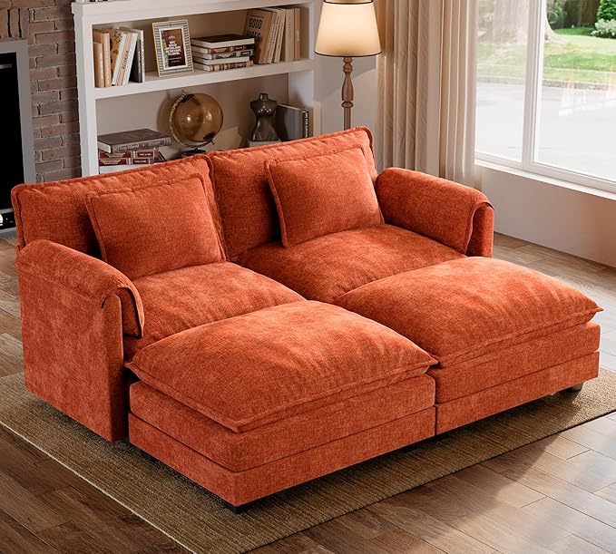 ELUCHANG Oversized 79" Modular Sectional Sofa Bed, Comfy Cloud Couch