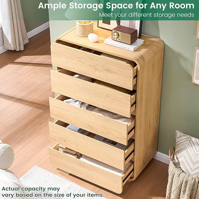 Standifurno 5 Drawer Dresser, Modern Dresser