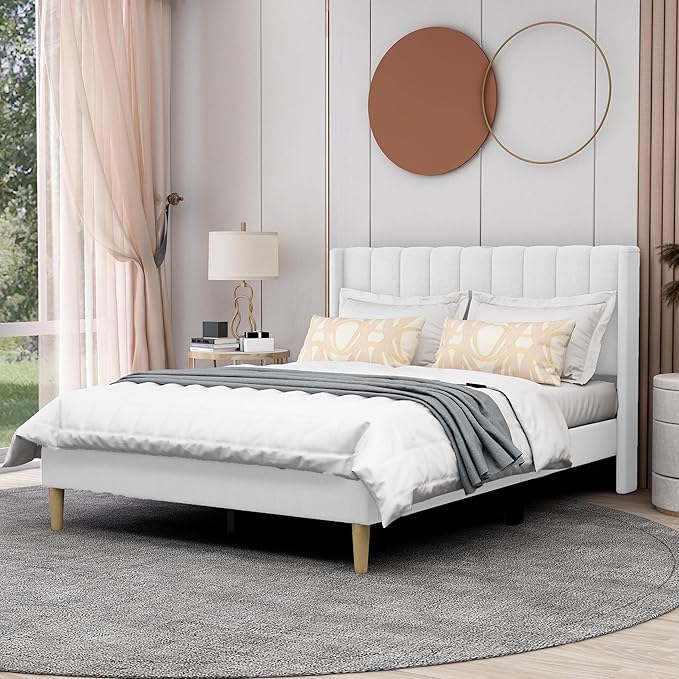 AGARTT Upholstered Platform Bed Frame Full Size