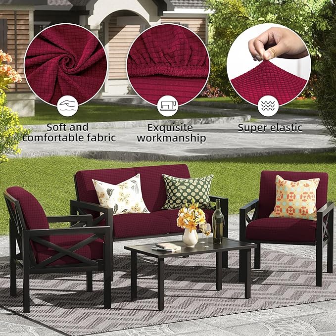 Outdoor Cushion Covers Set, Replacement