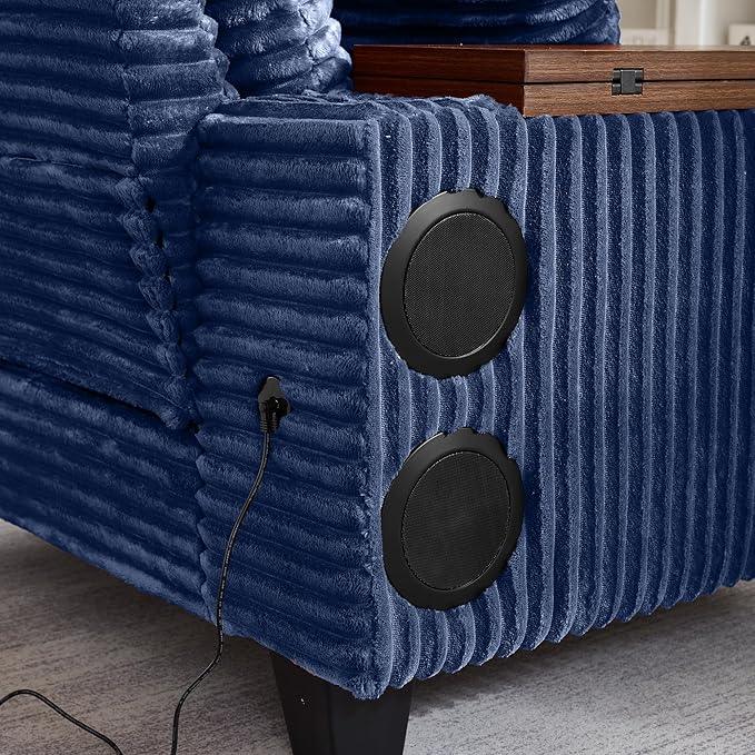 KEIKI Corduroy Storage Armrest Sofa, Single Versatile Seat