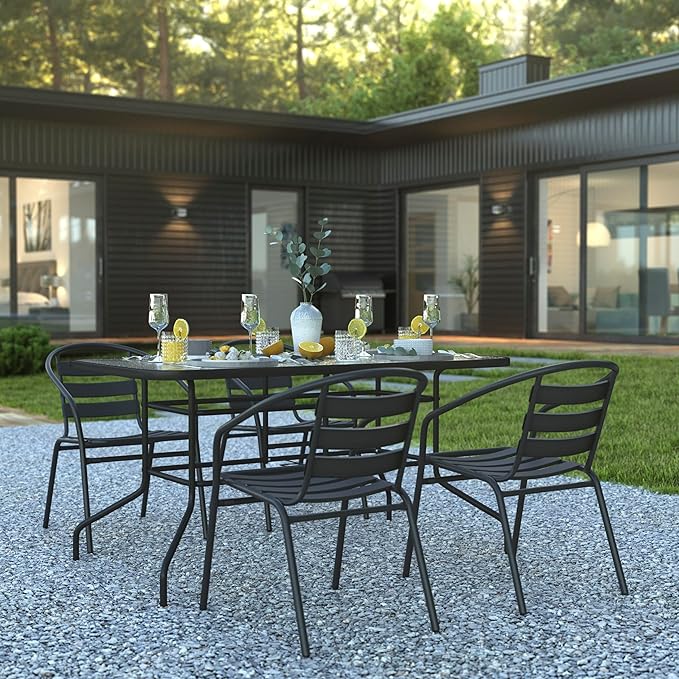 Flash Furniture Lila 5 Piece Patio Dining Set