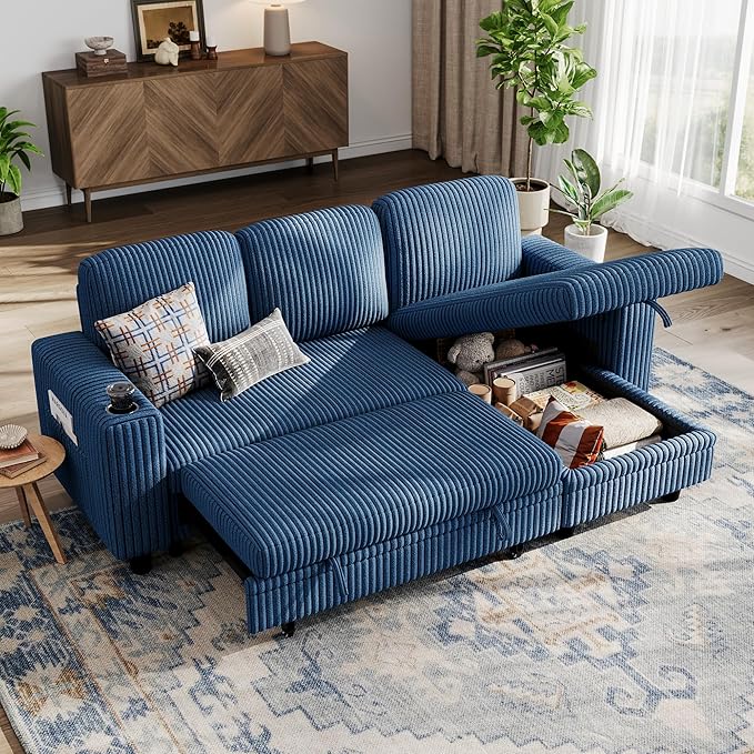 LINSY HOME Sectional Sleeper Sofa