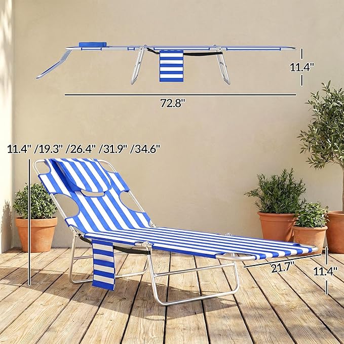 Outsunny Chaise Lounge Chair Outdoor