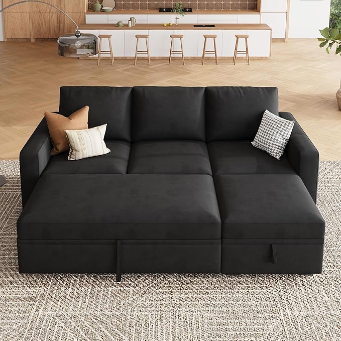 HONBAY Modular Sectional Sleeper Sofa