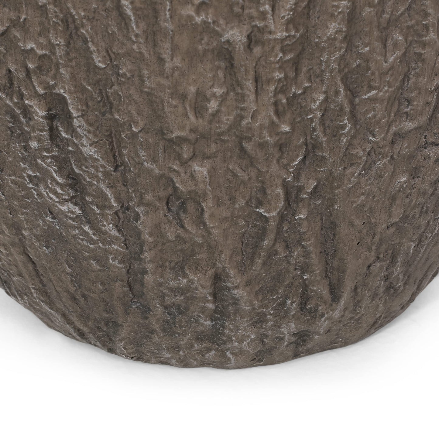 Christopher Knight Home Jorine Lightweight Concrete Planter, Cast Stone Plant Pot, Large Garden Urn, Patio Texture Finish Flower Pot for Balcony Backyard Poolside, No Assembly Needed, 27" H Brown