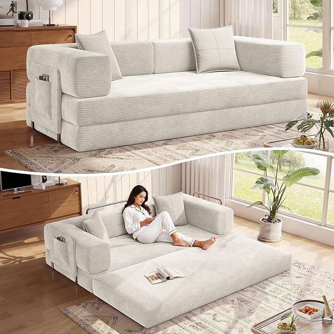 MoonSpeak 78.8''Sleeper Couch Bed