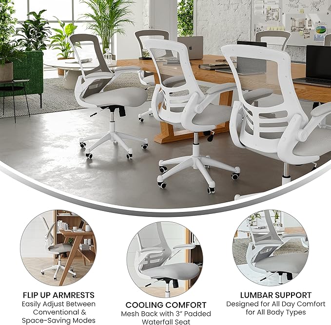 Flash Furniture Kelista Mid-Back Swivel Office Chair