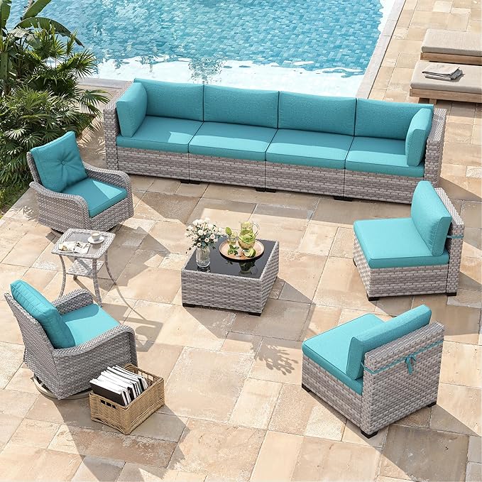 8-Seat Modern Patio Furniture Set