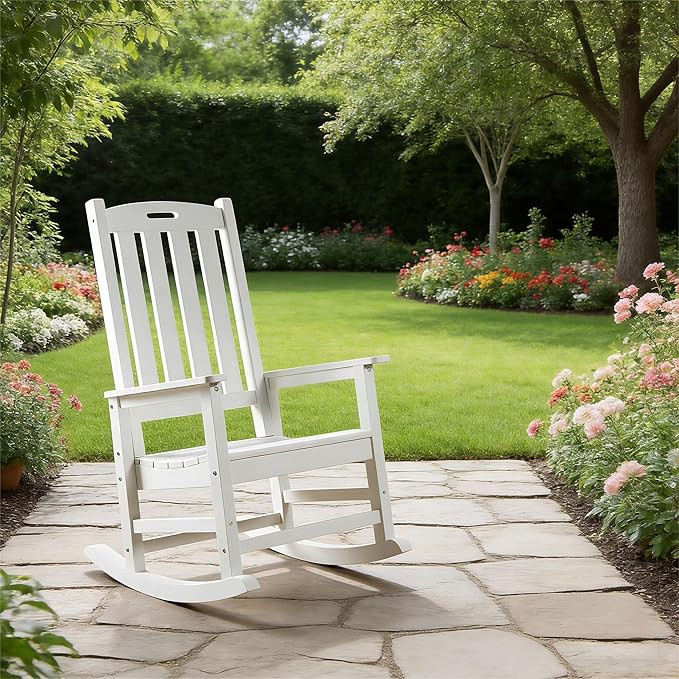 Psilvam Oversized Outdoor Rocking Chair,