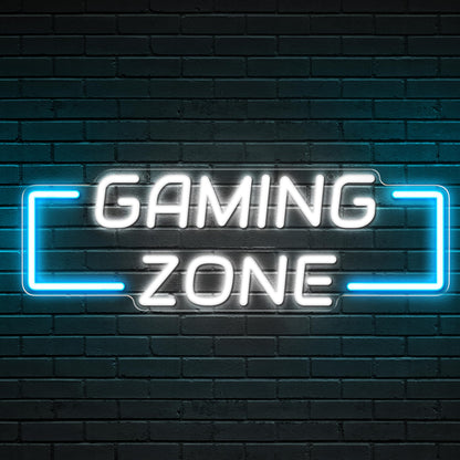 Kavaas Game Zone Neon Sign for Gameroom Wall Decor LED Light Signs - Gaming Zone Neon Sign for Teen Boy Bedroom- Best Gamer Gifts for Teenager, Kids