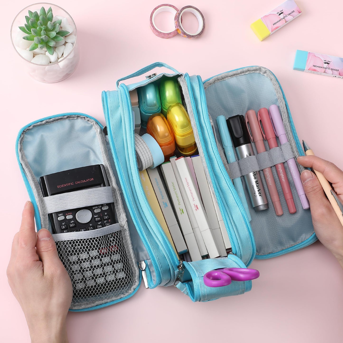 Mr. Pen - Large Capacity Pencil Case - Big Pencil Pouch - Pen Bag