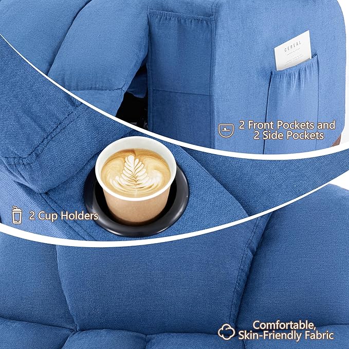 Massage Rocking Recliner Chair, Ergonomic Recliners Sofa