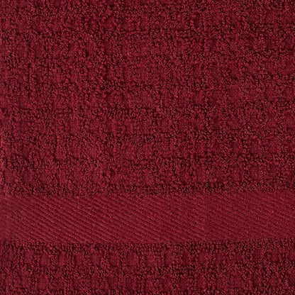 DII Basic Terry Collection Waffle Dishtowel Set, Solid Wine, 4 Piece